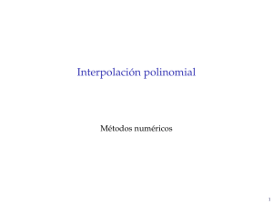 Interpolación polinomial