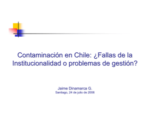 Contaminación en Chile: ¿Fallas de la Institucionalidad