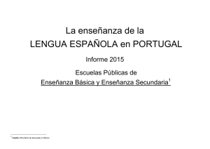 La enseñanza de la LENGUA ESPAÑOLA en PORTUGAL