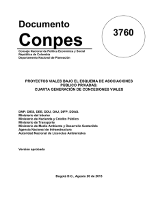 CONPES 3760 de 2013 - DNP Departamento Nacional de Planeación