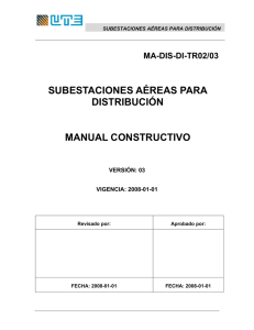 subestaciones aéreas para distribución manual constructivo