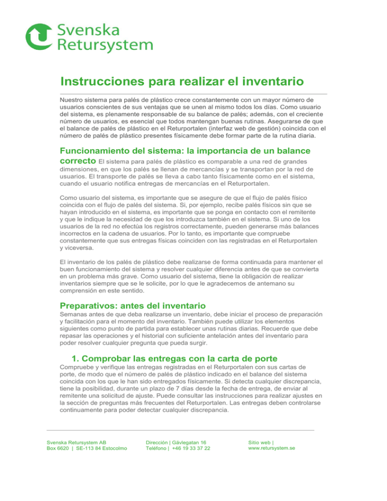 Instrucciones Para Realizar El Inventario 0572