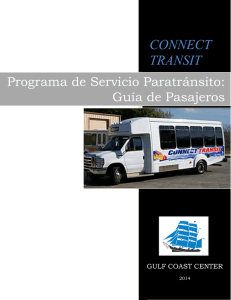 Programa de Servicio Paratránsito: Guía de