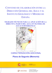 Memoria  - Catálogo de Información geocientífica del IGME