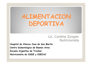 Alim. Deportiva - Cynthia Zyngier :: Licenciada en Nutrición