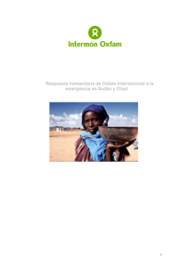 Respuesta humanitaria de Oxfam Internacional a