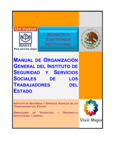 manual de organización general del instituto de seguridad y