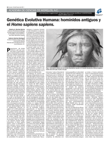 homínidos antiguos y el Homo sapiens sapiens.