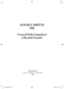 analisi e diritto 2008 a cura di Paolo Comanducci e