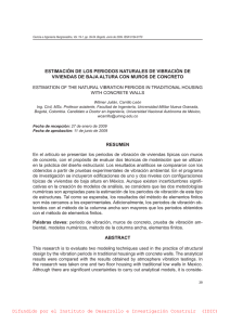 Periodos de vibracion de edificaciones bajas