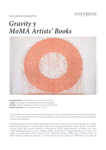 Gravity y MoMA Artists` Books