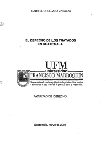 El Derecho de los Tratados en Guatemala