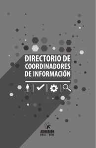 DIRECTORIO DE COORDINADORES DE INFORMACIÓN