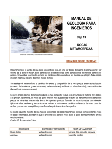 PDF (Capítulo 13 : Rocas metamórficas)