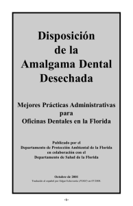 Disposición de la Amalgama Dental Desechada