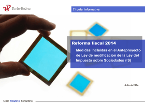 Diapositiva 1 - Durán-Sindreu, Abogados y Consultores de empresa.