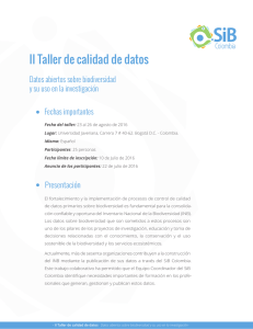 II Taller de calidad de datos