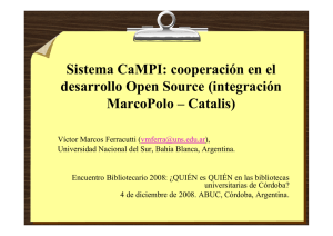 Sistema CaMPI: cooperación en el desarrollo Open Source