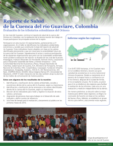Reporte de Salud de la Cuenca del río Guaviare, Colombia