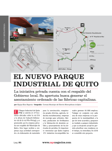 El nuevo parque industrial de Quito