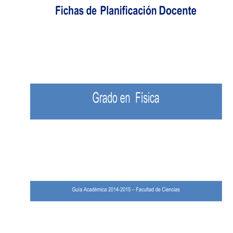 Fichas De Planificaci n Docente