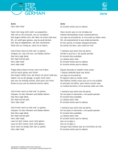 Letra de la canción - Goethe