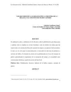 Los discursos de la globalización, la industria de la belleza y el