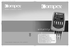 Compex Médical SA – All rights reserved – 07/06