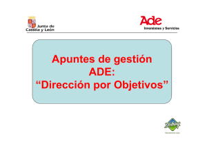 Apuntes de gestión ADE: “Dirección por Objetivos”