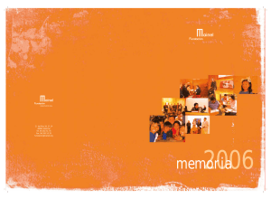 Memoria 2006 - Fundación Mainel