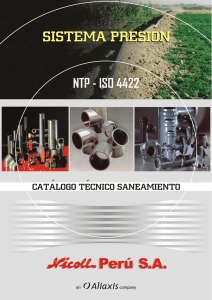 Cat&aacute;logo T&eacute;cnico PVC-U Presi&oacute;n NTP-ISO 4422