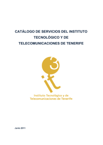 catálogo de servicios del instituto tecnológico y de