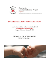 2015 - Duchenne Parent Project España