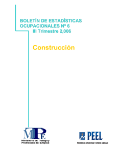 III Trimestre 2006 Construcción - Ministerio de Trabajo y Promoción