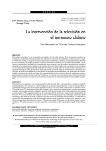 La intervención de la televisión en el terremoto chileno