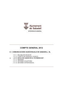 COMPTE GENERAL 2012