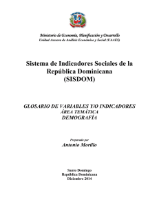 Sistema de Indicadores Sociales de la República Dominicana