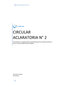 Circular Aclaratoria No2