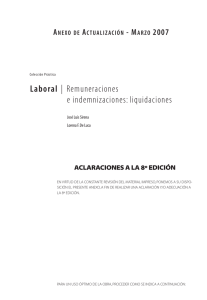 Laboral | Remuneraciones e indemnizaciones: liquidaciones