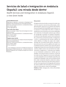 Servicios de Salud e Inmigración en Andalucía (España)