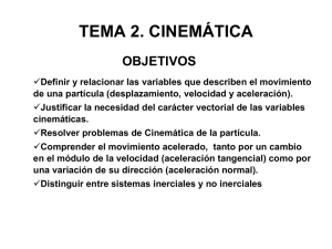 Tema 2. Cinemática