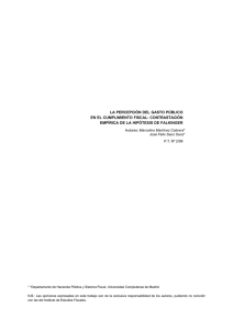 la percepción del gasto público en el cumplimiento fiscal
