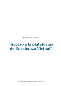 Manual Plataforma Virtual - Cursos Virtuales de la UNSJ