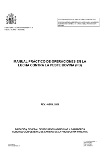 manual práctico de operaciones en la lucha contra la peste bovina