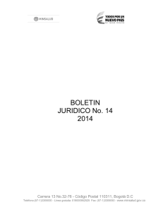Boletin-Juridico-No-14 - Ministerio de Salud y Protección Social