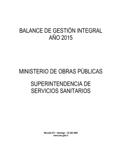balance de gestión integral año 2015 ministerio de obras