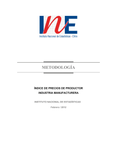 Metodología IPP Industria Manufacturera