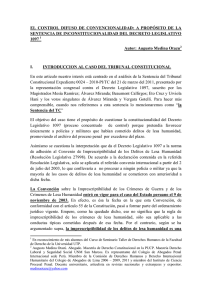 EL CONTROL DIFUSO DE CONVENCIONALIDAD: A PROPÓSITO