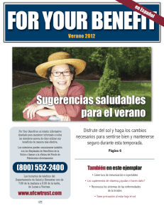 For Your Benefit - UFCW and Employers Trust