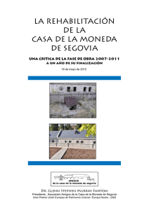 Informe en  - Casa de la Moneda de Segovia